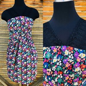 🍭 Kimchi Blue Floral and Lace Strap Dress, Size S